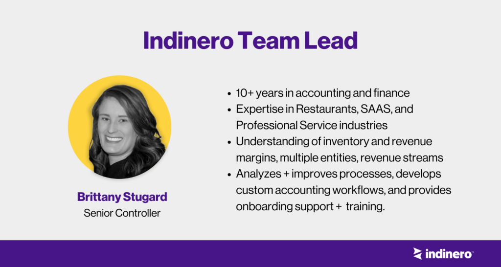 Indinero's team lead bio